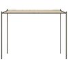 vidaXL Pavillon Beige 3x3 m 180 g/m² Stoff und Stahl