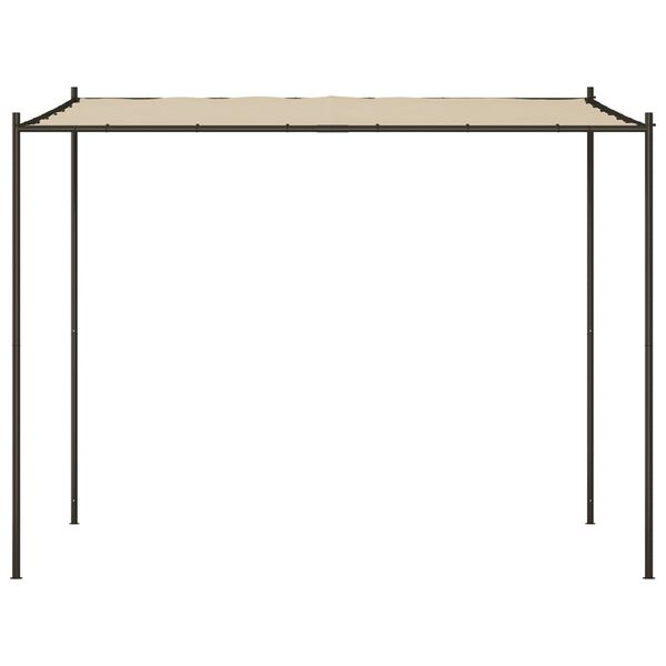 vidaXL Pavillon Beige 3x3 m 180 g/m² Stoff und Stahl