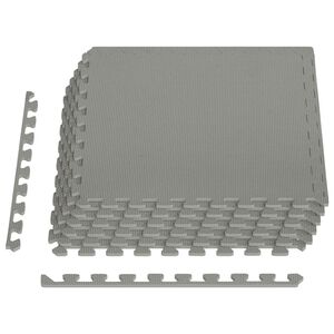vidaXL Pool Bodenschutzmatte 6 pcs Grau 2,16 m&sup2; EVA-Schaum