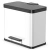 Hailo Tretm&uuml;lleimer Oko Duo Plus Gr&ouml;&szlig;e L 17L + 9L Wei&szlig; 0630-230