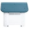vidaXL Hundehütte Blau 59x75x66 cm Polypropylen