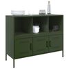 vidaXL Sideboard Olivgr&uuml;n 100,5x39x79 cm Stahl