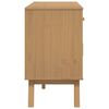 vidaXL Sideboard OLDEN Braun 114x43x73,5 cm Massivholz Kiefer