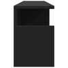 vidaXL Wandschrank 80x20x30 cm Schwarz Holzwerkstoff