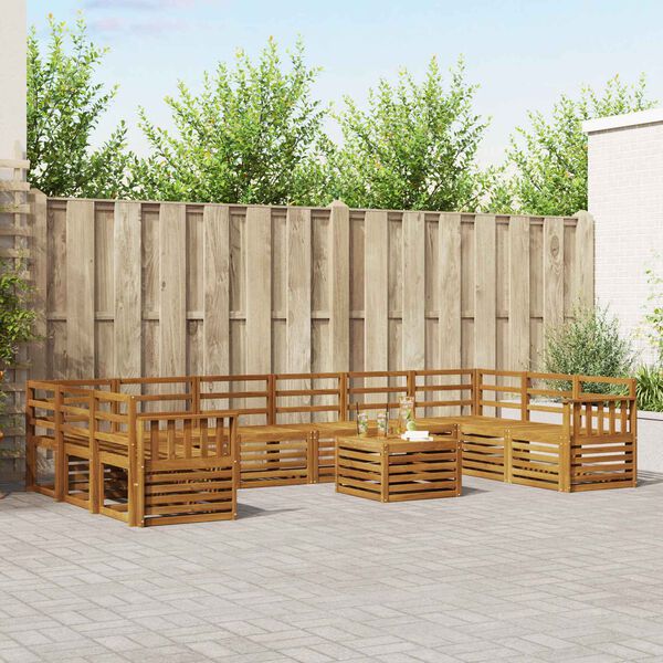 vidaXL Sofagarnituren Natur Massivholz Akazie