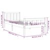 vidaXL Massivholzbett 90x190 cm