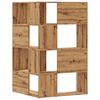 vidaXL Eck-Bücherregal 4 Etagen Artisan-Eiche 85x85x140 Holzwerkstoff