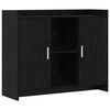vidaXL Sideboard Black Oak 98,5 x 33 x 80 cm Holzwerkstoff