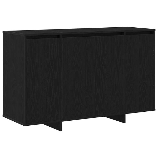 vidaXL Sideboard Schwarz Eichen-Optik 120 x 41 x 75 cm Holzwerkstoff