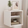 vidaXL TV-Wandschrank mit LED-Leuchten Wei&szlig; 30x28,5x30 cm