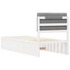 vidaXL Bettgestell mit gepolstertem Kopfteil Hellgrau 80 x 200 cm