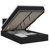 vidaXL Ottoman Bett mit Matratze Schwarz 120 x 200 cm Stoff