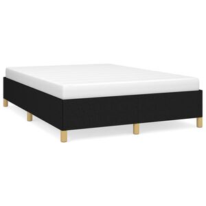 vidaXL Bettgestell ohne Matratze Schwarz 140x200 cm Stoff
