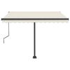 vidaXL Standmarkise Automatisch 300x250 cm Cremewei&szlig;