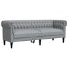 vidaXL Wohnzimmer Couch 2 pcs Hellgrau Stoff