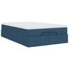 vidaXL Ottoman-Bett mit Matratze Blau 120x190 cm Stoff