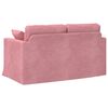 vidaXL Sofa Rosa Gesamtabmessungen: 138 x 78 x 80 cm (B x T x H) Samt