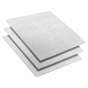 vidaXL Spiegel-Mosaikfliese Geometrisch 3 Stk. Silber 30 x 30 cm Glas