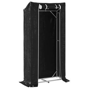 vidaXL Brennholzregal mit Regenschutz 100x40x200 cm Verzinkter Stahl