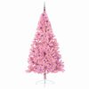 vidaXL Künstlicher vorbeleuchteter Weihnachtsbaum Rosa 210 cm PVC