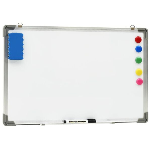 vidaXL Magnetisches Whiteboard Weiß 60 x 40 cm Stahl