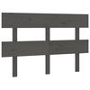 vidaXL Kopfteil Grau 144x3x81 cm Massivholz Kiefer