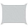 vidaXL Sonnensegel Hellgrau und Wei&szlig; 2 x 2,5 m 100 % Polyester Oxford