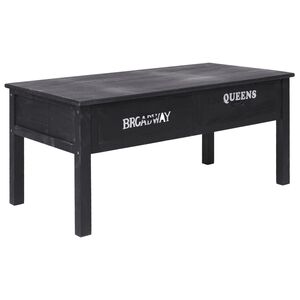 vidaXL Couchtisch Schwarz 100&times;50&times;45 cm Holz