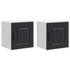 vidaXL Geschirrsp&uuml;lerfront Kalmar 2 pcs Schwarz Holzwerkstoff