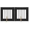 vidaXL Hundetor mit St&auml;ndern 2 pcs Schwarze Eiche 60 x 60 cm