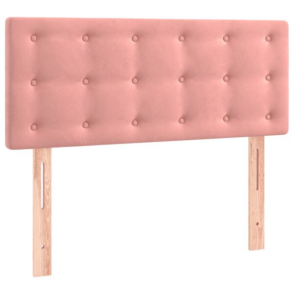 vidaXL Kopfteil Rosa 90x5x78/88 cm Samt