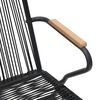 vidaXL 5-tlg. Garten-Essgruppe Schwarz PVC Rattan