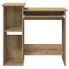 vidaXL Schreibtisch mit Regal Artisan-Eiche 84x40x78cm Holzwerkstoff