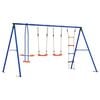 vidaXL Outdoor Schaukelset Mehrfarbig 330 x 185 x 185 cm Stahl und PE