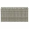 vidaXL Gartenbox Poly Rattan 100x50x50 cm Grau