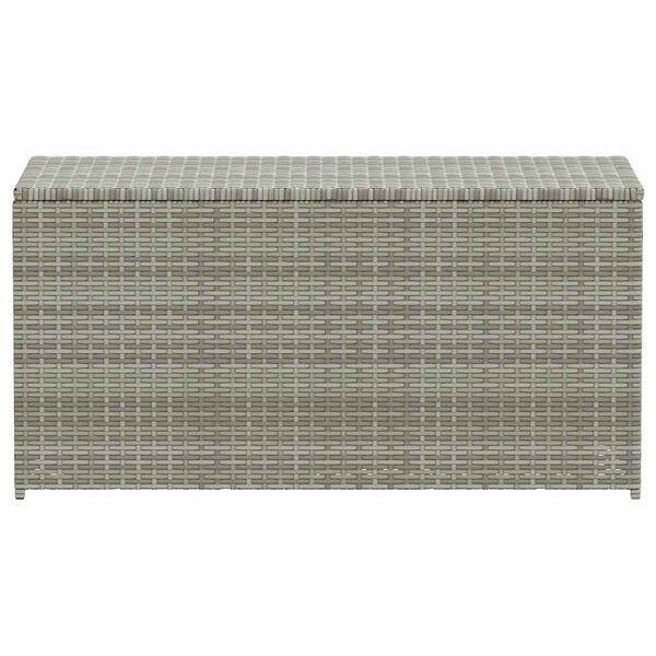 vidaXL Gartenbox Poly Rattan 100x50x50 cm Grau