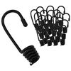 vidaXL Haken 100 Stk. Schwarz 4 mm x 5 cm Stahl