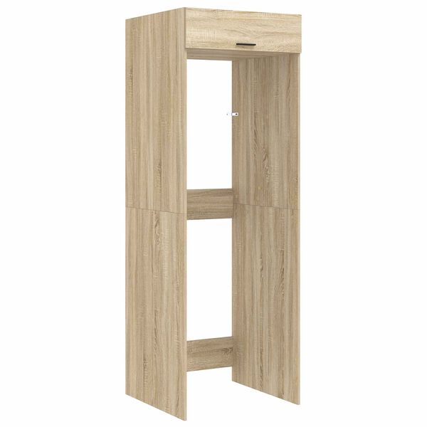 vidaXL Waschmaschinen-Schrank Sonoma 67,5 x 68 x 200 cm Holzwerkstoff