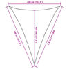 vidaXL Sonnensegel 160 g/m&sup2; Dunkelgr&uuml;n 4x5x5 m HDPE