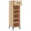 vidaXL Schuhschrank Sonoma-Eiche 30x35x105 cm Holzwerkstoff