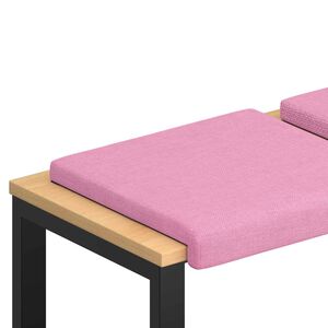 vidaXL Bankkissen 2 stk. Stoff Rosa Tiefe 35 cm