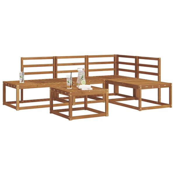 vidaXL Sofa Set Natur