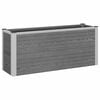 vidaXL Hochbeet Grau 100 x 30 x 42 cm WPC und Aluminium