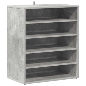vidaXL Schuhschrank Betongrau 60x35x70 cm Holzwerkstoff