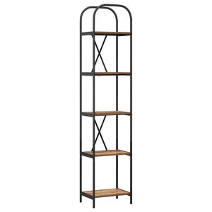 vidaXL B&uuml;cherregal 5 Ebenen 40 x 30 x 183 cm Holzwerkstoff Altholz