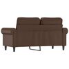 vidaXL 2-Sitzer-Sofa Braun 120 cm Kunstleder