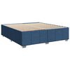 vidaXL Boxspringbett mit Matratze Blau 200x200 cm Stoff