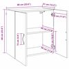 vidaXL Wandschrank Artisan-Eiche 60 x 31 x 60 cm Holzwerkstoff