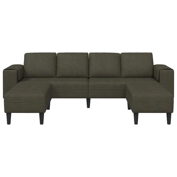 vidaXL Sofa Set Armeegrün Faux Wildleder