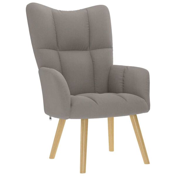 vidaXL Relaxsessel Taupe Stoff